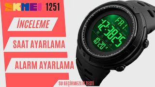 Skmei 1251 Kutu Açılımı, İnceleme, Saat Ayarlama, Alarm Ayarlama