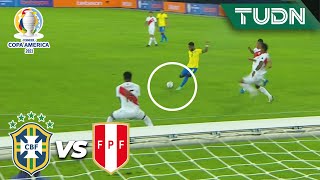 ¡Primer aviso de la 'amarela'! | Brasil 0-0 Perú | Copa América 2021 | Grupo A-J2 | TUDN