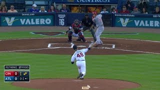 CIN@ATL: Foltynewicz registers first K with Braves