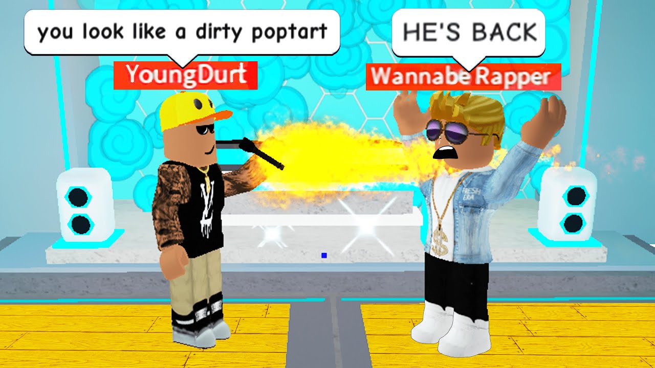 RAP BATTLING As A ROBLOX RAP GOD! - YouTube