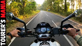 Bajaj Pulsar NS200 Ride Around The Mountains [Raw Sound]