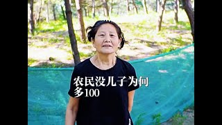 农民没儿子为何多100，北京大妈举例说明，有道理