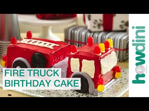 Birthday Cake Ideas: How to Make a Fire Truck Birthday Cake Birthday Cake Ideas: How to Make a Fire Truck Birthday Cake