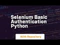 selenium basic authentication python