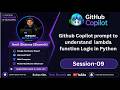 Github Copilot prompt to understand lambda function Logic Python | github copilot tutorial (Ep-09)