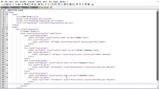PHP With Bootstrap3 Tutorial | Creating the New Form with BootStrap and HTML5 Part 66