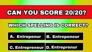 Spelling Quiz: Can You Pass This Test? 90% Cannot | 20 Commonly Misspelled Words