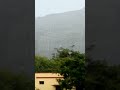 water falls at madhugiri hill rainy water falls from hill