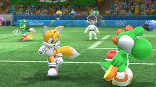 Football  -Team Amy vs Team Dr EggMan and Daisy -Mario and Sonic at The Rio 2016 Olympic Games
