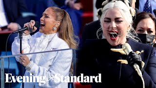 Lady Gaga and JLo take to the stage as Joe Biden becomes the 46th US president