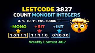 Leetcode 3827. Count Monobit Integers | Weekly Contest 487