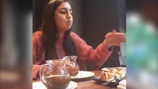 Reham khan's daughter enjoying Gol Gappas