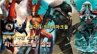 아엘다리의 프라이마크들, [피닉스 로드들] 설정 - 워해머 4만 설정 스토리