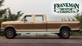 62K Mile - 4x4 1990 Ford F-350 XLT Lariat - Frankman Motors Company - Walk around and Driving Video