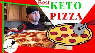 Keto Pizza! 🍕 BEST KETO Pizza Crust EVER with Coconut Flour