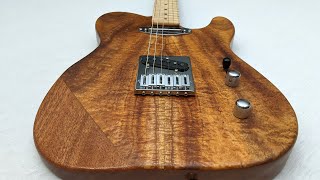 Building a Koa and Mahogany Tele-Style Electric Guitar