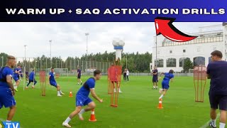 Warm Up + SAQ Activation Drills  / Soccer / Football