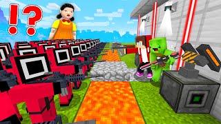 JJ & Mikey Security House vs SQUID GAME in Minecraft - Maizen Challenge