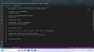 Client Server implementation using Python/sockets (Part 2)