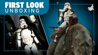 Hot Toys Sandtrooper Sergeant and Dewback Unboxing | First Look