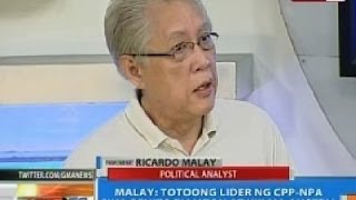 NTG: Panayam kay Ricardo Malay kaugnay ang pagkadakip ng mag-asawang Tiamzon