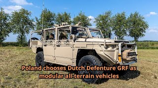 Poland chooses Dutch Defenture GRF as modular all terrain vehicles