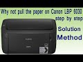 Why not pull the paper on Canon i-SENSYS LBP6030B Printer ? Step by Step Solution Method