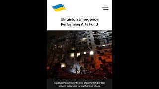 Ukrainian emergency performing arts fund - call for support from Viktor Ruban