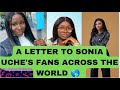 HOT 🔥 🔥 🔥 LET THIS LETTER FIND ALL SONIA UCHE'S FANS ACROSS THE WORLD 😞😞