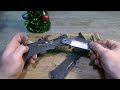 making a luger parabellum p 08 1908 switchblade. military folding knife.