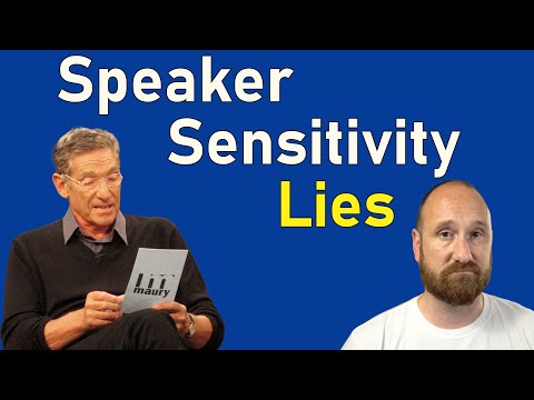 What is a speaker efficiency or sensitivity rating?