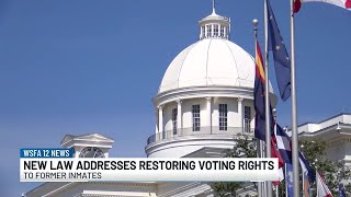 New Alabama law addresses restoring voting rights for former inmates