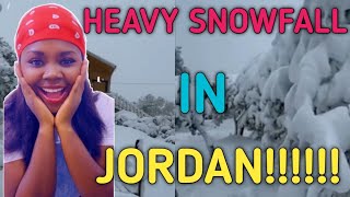 SNOWFALL IN JORDAN AMMAN!!//Carol KE🙄🙄🙄