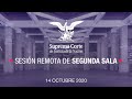 Sesión Remota de Segunda Sala de la SCJN - 14 octubre 2020