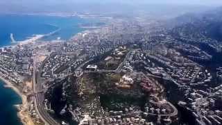 Haifa from Plane המראה משדה התעופה בחיפה