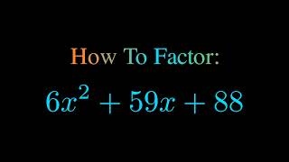 Factor 6x^2 + 59x + 88