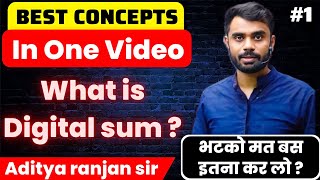 Best Concepts in One Video 😱 // What is Digital sum ? 🤯🤯 // By Aditya ranjan sir...#maths#mathtricks