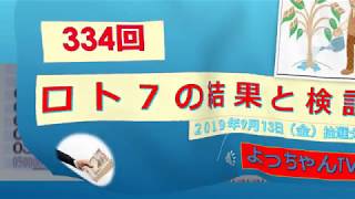 【ロト7】334回の結果，10口で6等が1口・リーチが3口となりました。