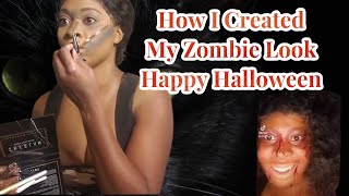 How I Created My Zombie Look For Halloween |Ms Taurean| Spooky Season 2021