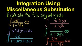 Integration Using Miscellaneous Substitution (Tagalog/Filipino Math)