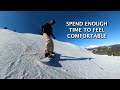 beginner snowboard lesson how to heel slide