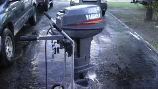 2001 Yamaha 25hp ShortShaft 2 Stroke Outboard Motor Tiller