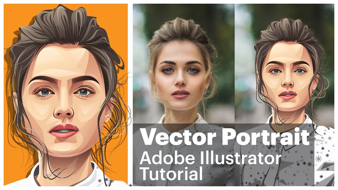 Make Vector Portrait | Adobe Illustrator Tutorials - YouTube