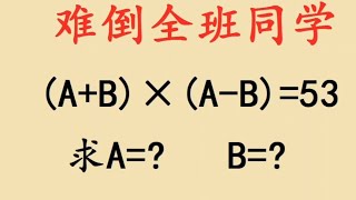 四年级附加题：全班同学都不会，不开窍