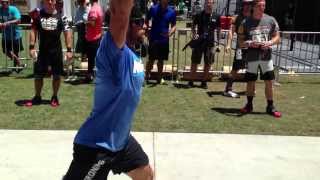 Rich Froning C&J warmup before men's ladder - 2013 CrossFit Games