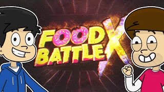 FOOD BATTLE X CARTOONS