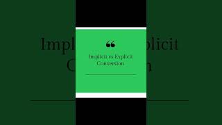 Python Implicit vs Explicit Conversion I Python Tutorial for Beginners #short #shorts #shortvideo
