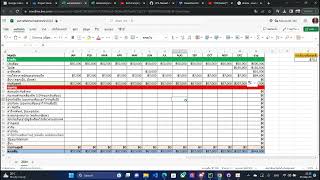 Excel คำนวณงบรายรับรายจ่าย(ล่วงหน้า)