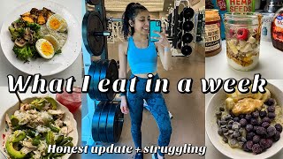 REALISTIC WHAT I EAT IN A WEEK  to heal my body and mind ~ How to love and accept you body ~Healthy