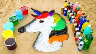 How to make Rainbow Unicorn Horse with Orbeez, Fanta, Sprite, Coca Cola vs Mentos \u0026 Popular Sodas